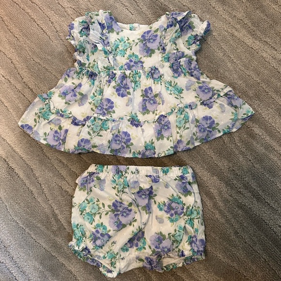 Janie and Jack Floral Dress (12-18 months) - Picture 1 of 7